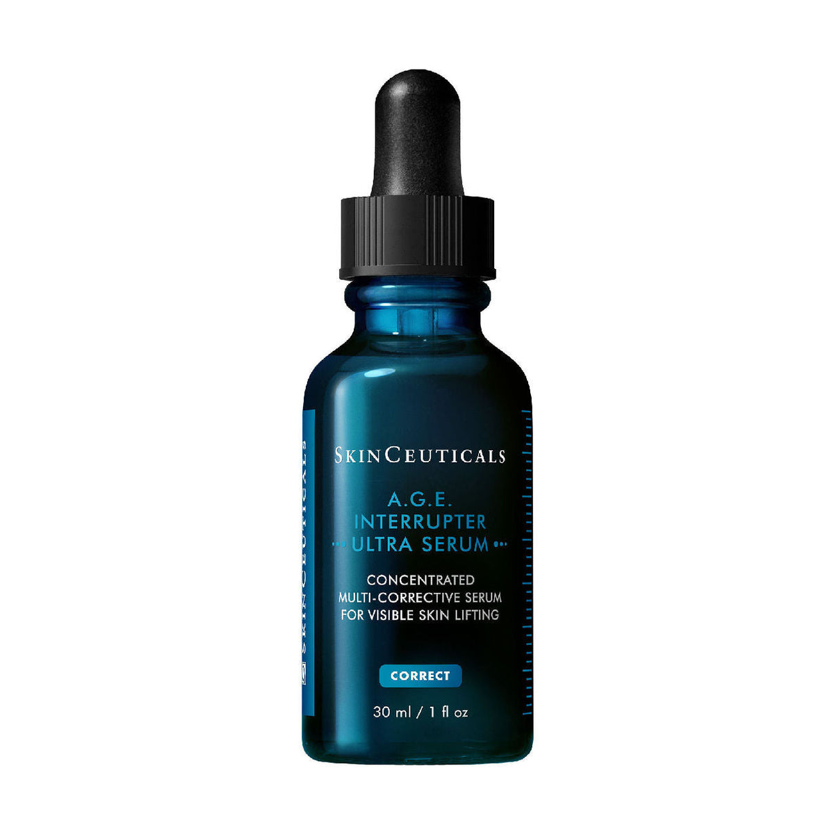 SkinCeuticals A.G.E. Interrupter Ultra Serum bottle on a white background