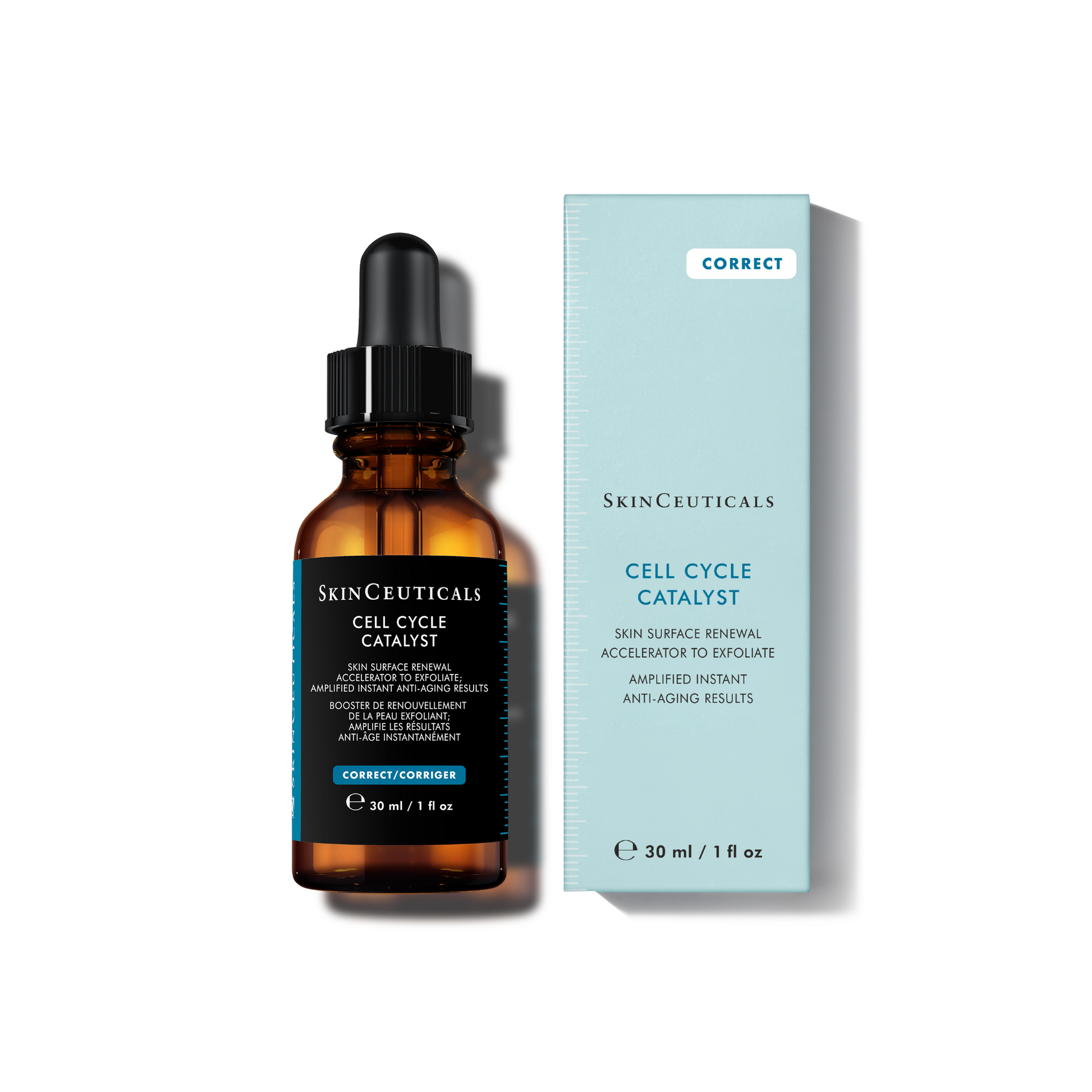 SkinCeuticals Cell Cycle Catalyst serum bottle and packaging on a white background