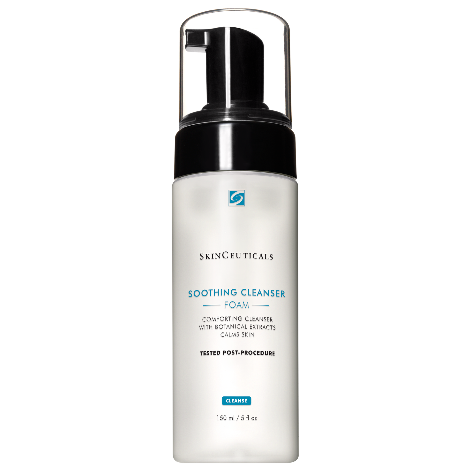 SkinCeuticals Soothing Cleanser Foam bottle on a white background