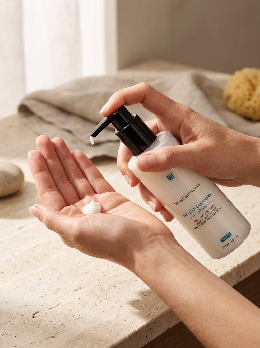 SkinCeuticals Gentle Cleanser 190 ml applying