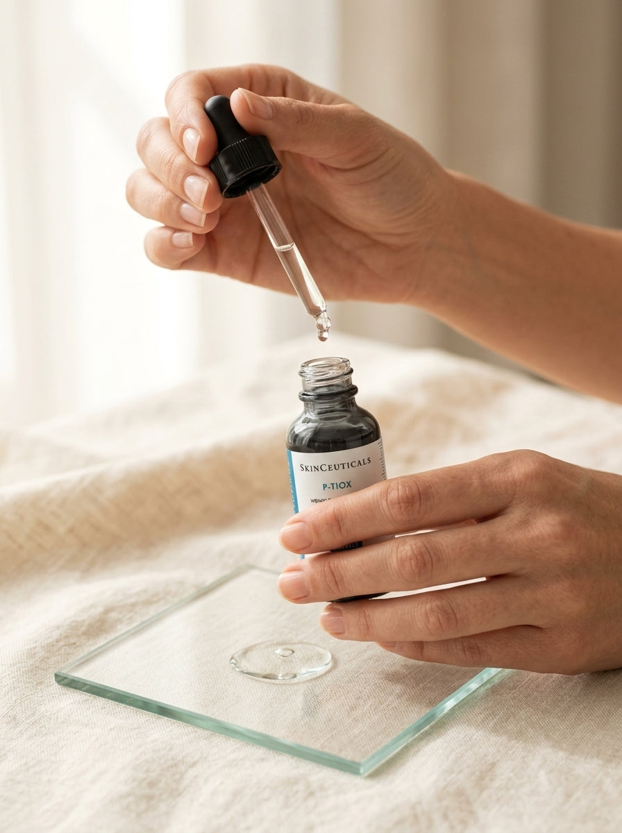 SkinCeuticals P-TIOX 30 ml applying