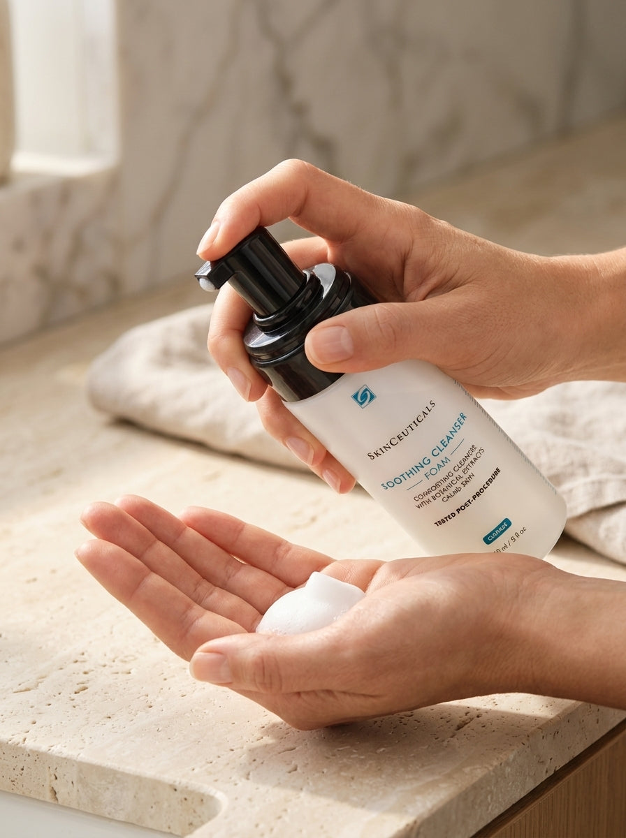 SkinCeuticals Soothing Cleanser 150 ml applying