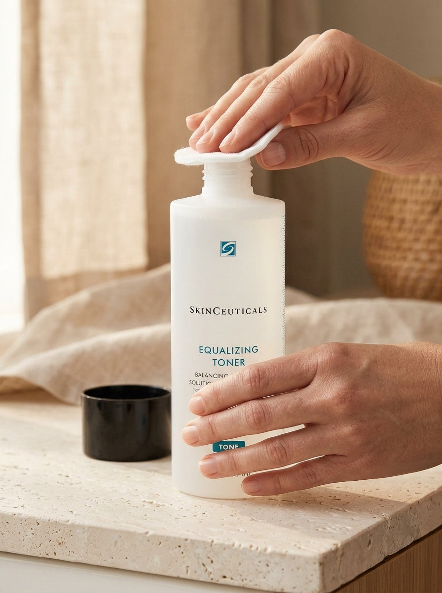 SkinCeuticals Equalizing Toner 200 ml in use