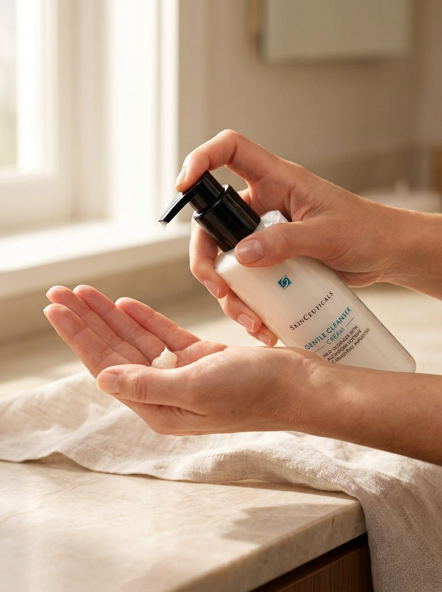 SkinCeuticals Gentle Cleanser 190 ml in use