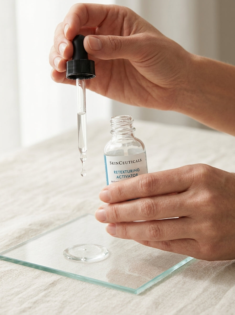 SkinCeuticals Retexturing Activator 30 ml in use