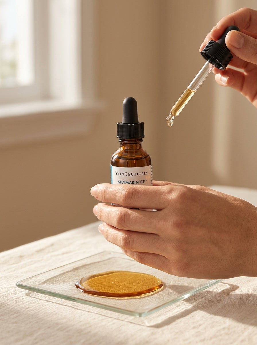 SkinCeuticals Silymarin CF 30 ml in use