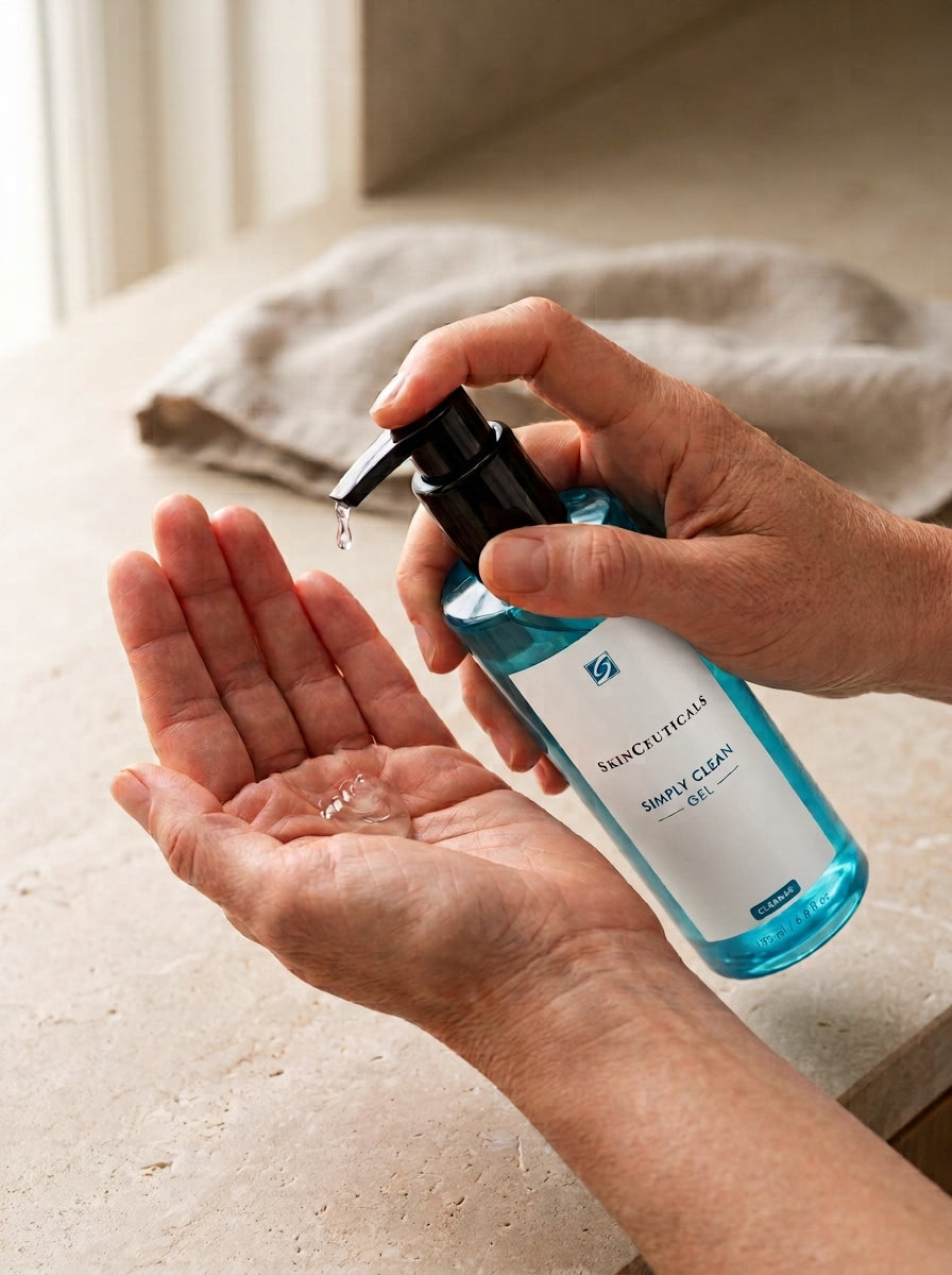 SkinCeuticals Simply Clean Gel Cleanser 195 ml in use