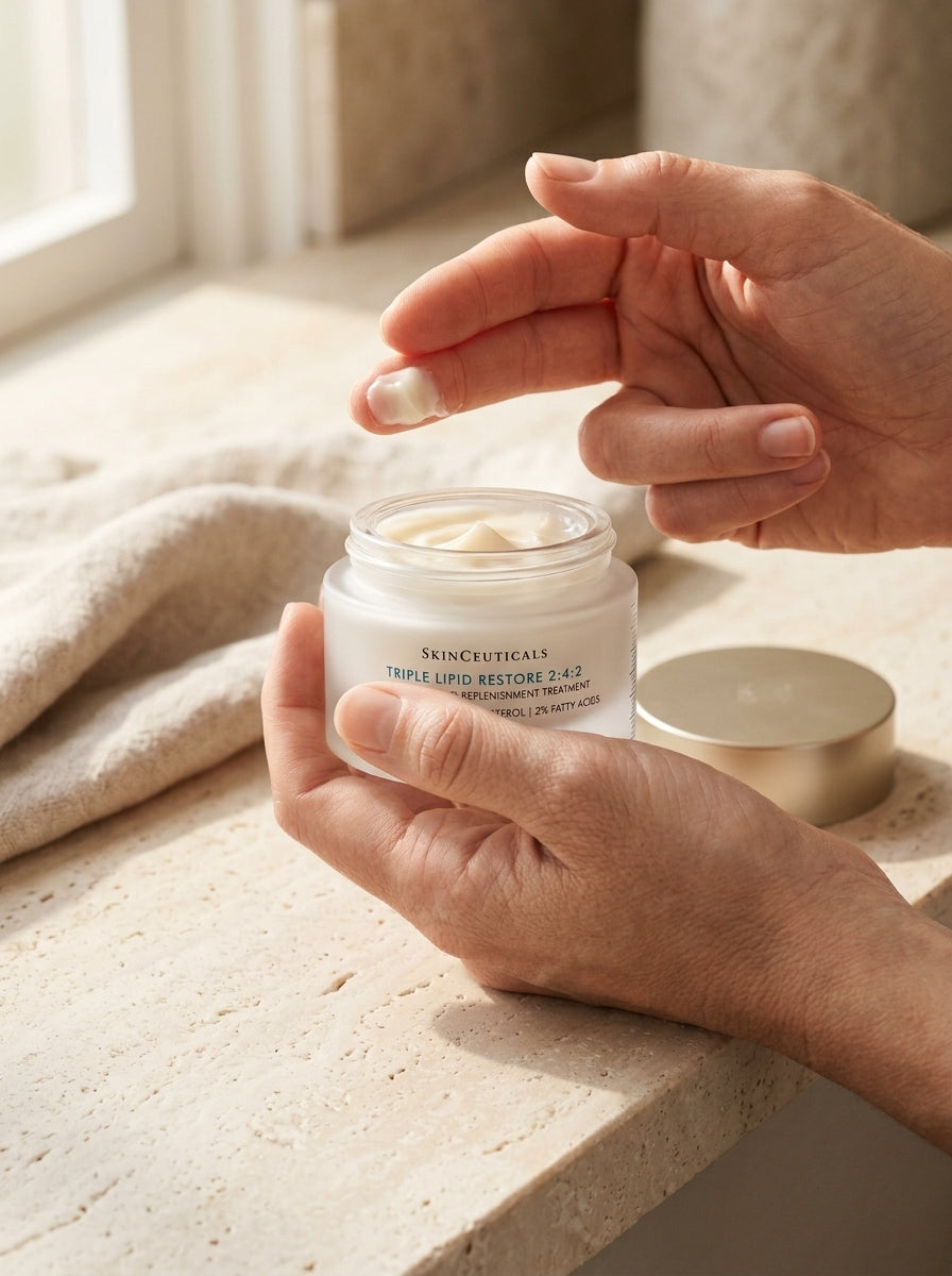 SkinCeuticals Triple Lipid Restore 2:4:2 48 ml in use