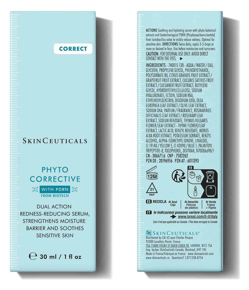 Phyto Corrective PDRN Serum box, front and back